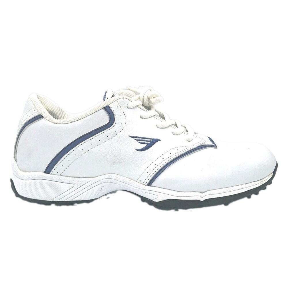 Tommy Armour Women's Golf Shoes White Blue Spikeless US 10 Leather Athletic